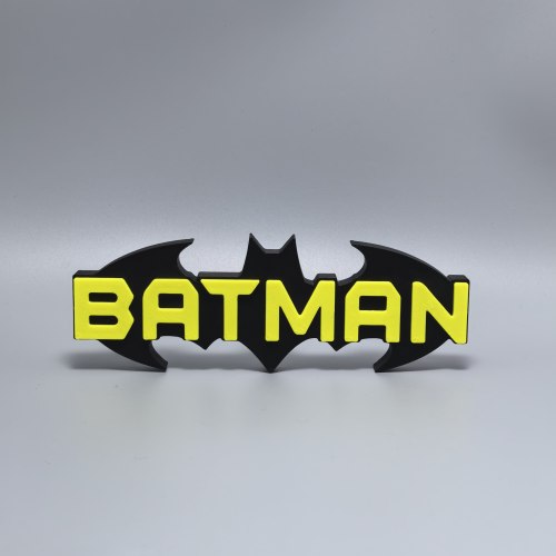蝙蝠侠标志立牌BatMan周边logo摆件3D打印创意模型高颜值装饰搭配