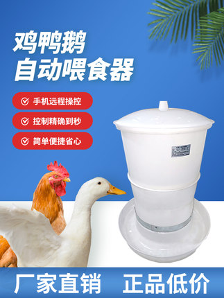 全自动喂食器投食家禽远程自动喂食器鸡定时投喂喂鸡神器鸡投料机