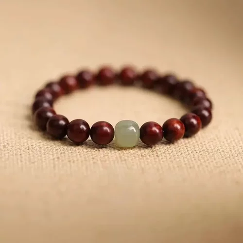 复古小叶紫檀手串男女黑檀木楠木