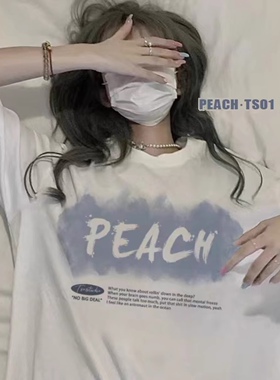 女童2025白色新款ins小众短袖女学生韩版宽松原宿ins风T恤潮夏季
