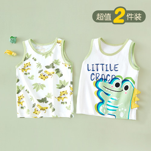 婴儿背心纯棉A类夏季薄款