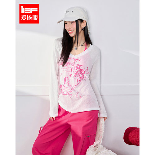 IEF/爱依服2026夏季新款美式时尚休闲纯欲风设计感百搭两件套上衣