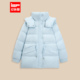 爱依服2025冬季 新款 韩版 IEF 时尚 休闲通勤保暖白鸭绒羽绒外套