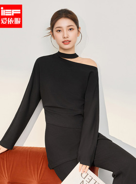 IEF/爱依服2025秋季新款韩版时尚通勤气质设计感百搭显瘦上下套裤