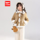 复古时尚 MINIIEF 新款 2025冬季 洋气女童磨砂皮外套 爱依服童装
