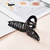 IEF 爱依服韩式 高级感亮黑色抓夹发量多后脑勺盘发鲨鱼夹子