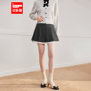 IEF/爱依服半身裙2025冬季新款甜美减龄少女风设计感百搭呢绒摆裙