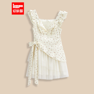 法式 新款 纯欲小清新碎花设计感显瘦百搭连衣裙 爱依服2026夏季 IEF