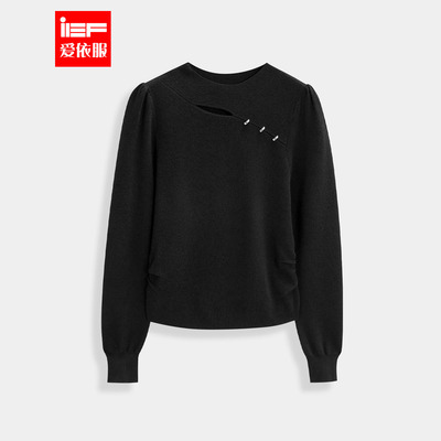IEF/爱依服2025年秋冬新款毛衣女厚慵懒高级感毛织打底衣宽松显瘦