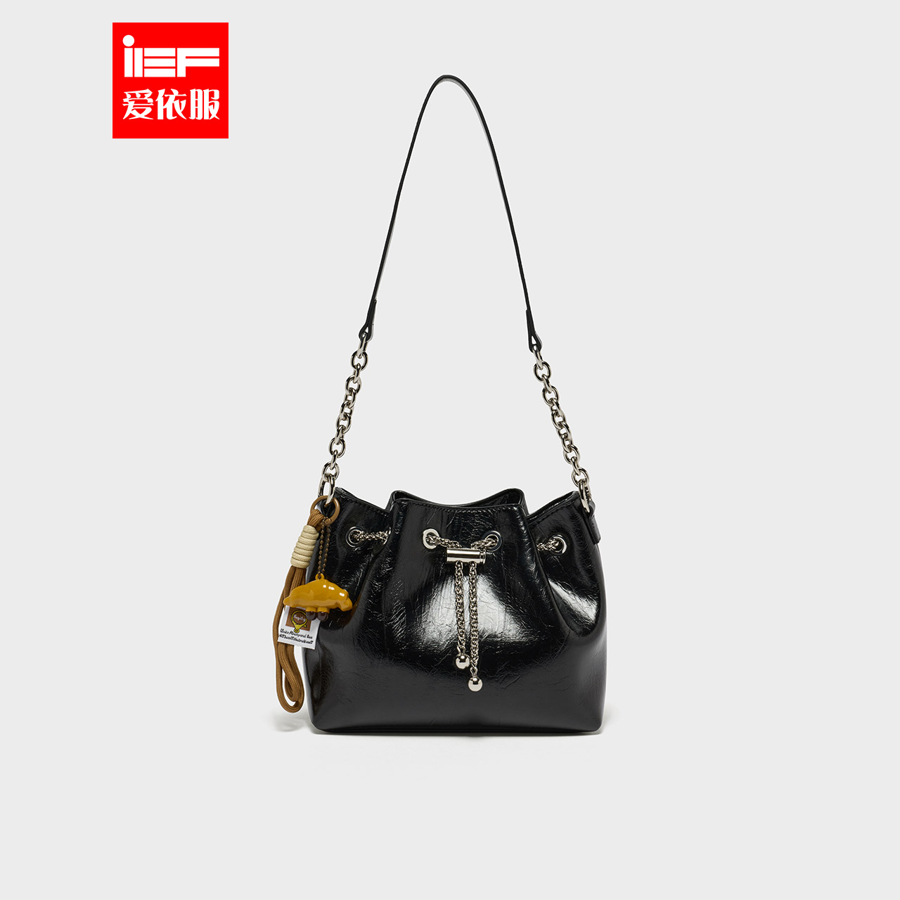 IEF/爱依服2025秋季新款时尚百搭精致高级甜酷风单肩小号水桶包