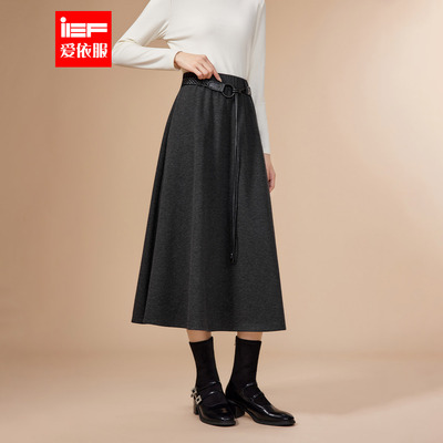 IEF/爱依服半身裙2025秋冬新款韩版成熟通勤女人味显瘦百搭单裙