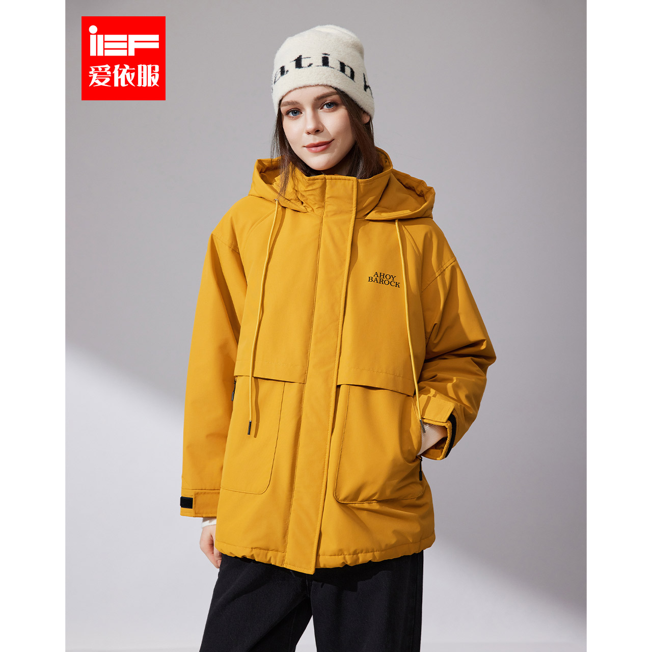 IEF/爱依服2025秋冬新款美式潮酷个性时尚休闲风百搭保暖工装外套