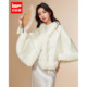 IEF 优雅气质感加绒保暖设计感百搭斗篷 法式 爱依服2025冬季 新款