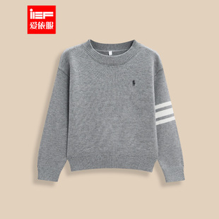 MINIIEF【爱依服童装】2025秋冬新款韩版简约洋气女童毛织上衣