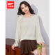 法式 新款 温柔小女人气质宽松百搭显瘦毛织上衣 爱依服2026春季 IEF
