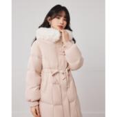 IEF 百搭保暖简约小众设计羽绒长外套 时尚 爱依服2025冬季 新款