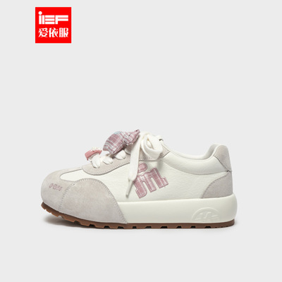 IEF/爱依服时尚女鞋2026春季新款韩系设计感百搭低帮厚底休闲鞋