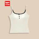 内搭外穿点带胸垫吊带背心上衣 纯欲风修身 IEF 爱依服裹胸2025新款