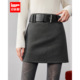 IEF 简约通勤百搭显瘦显腿长A裙 韩版 爱依服半身裙2025冬季 新款