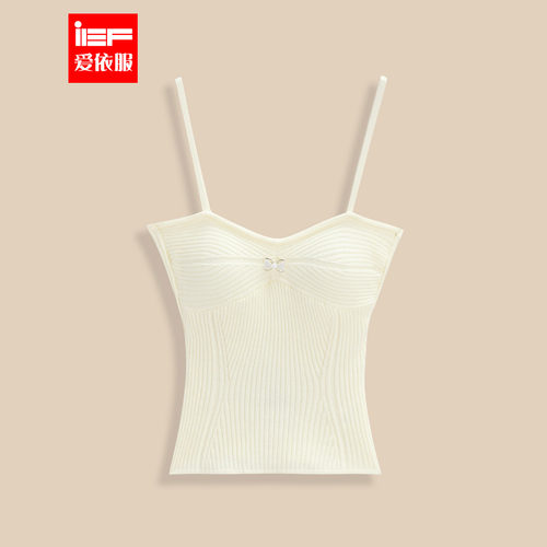 IEF/爱依服2026春夏新款法式温柔甜美小女人纯欲修身百搭毛织吊带