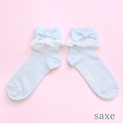 1个月到货EmilyTemplecute官方-蕾丝蝴蝶结短袜