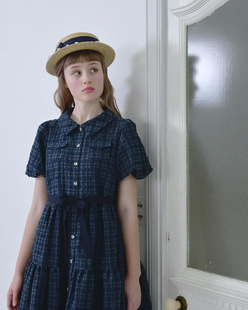 Millie格纹娃娃领op cute官方 1个月左右到Emily Temple