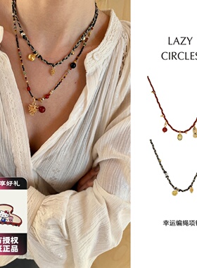 LAZY CIRCLES幸运编绳项链女好事花生新年礼物