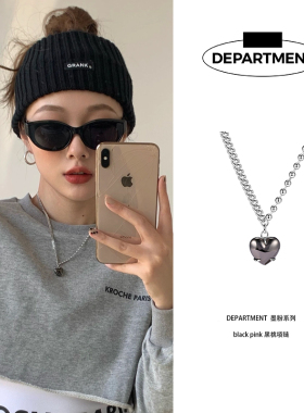 blackpink黑桃心吊坠