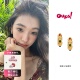 拼接个性 OUPS 流彩三钻耳环辛芷蕾同款 复古宫廷耳夹原创小众设计