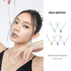 INCH EDITION 霓虹甜心彩色方糖吊坠项链k金彩钻项链女夏轻奢小众