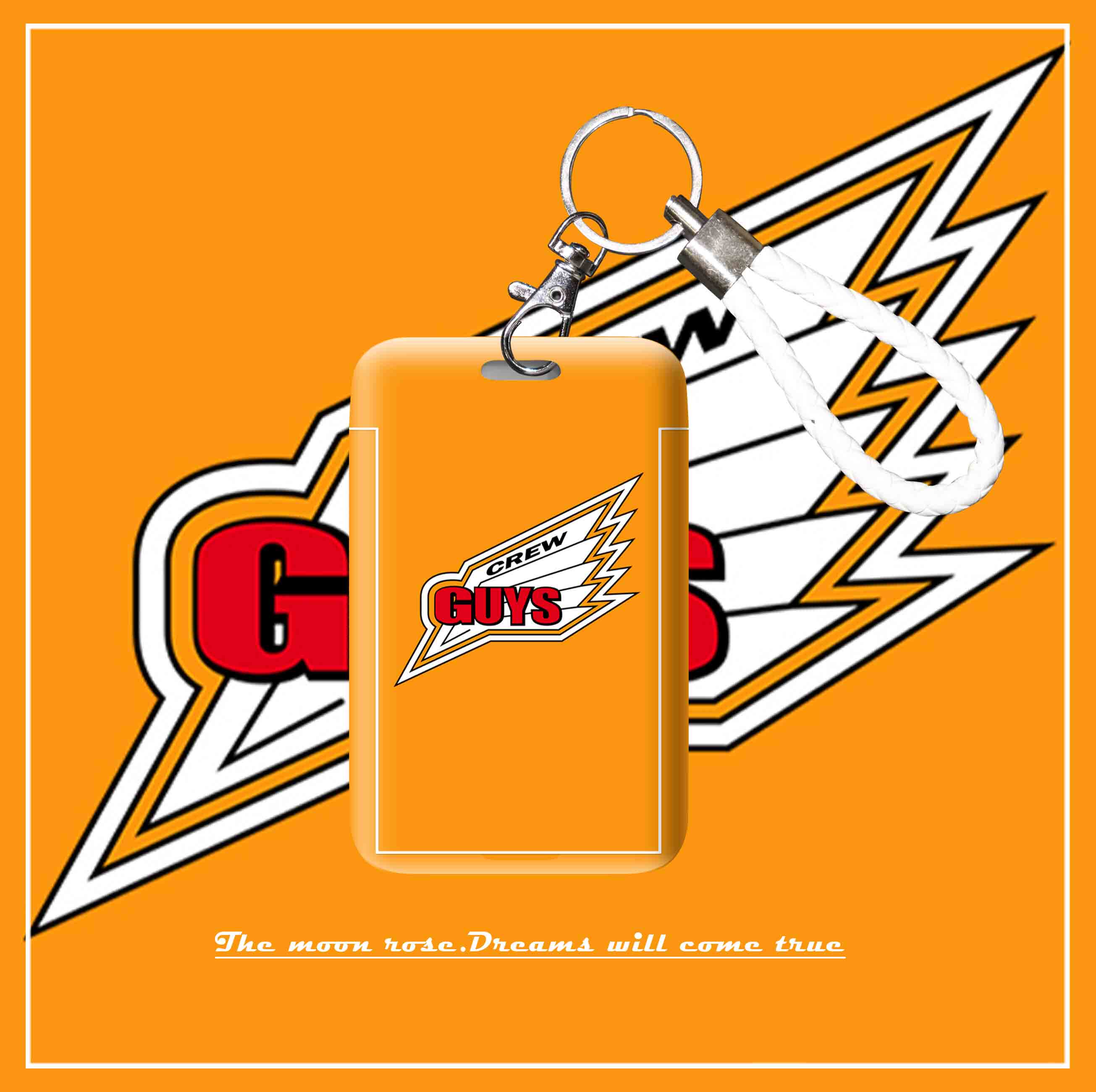 【满月杂货铺】梦比优斯个性战队标志卡套男生校园带挂绳磨砂防摔