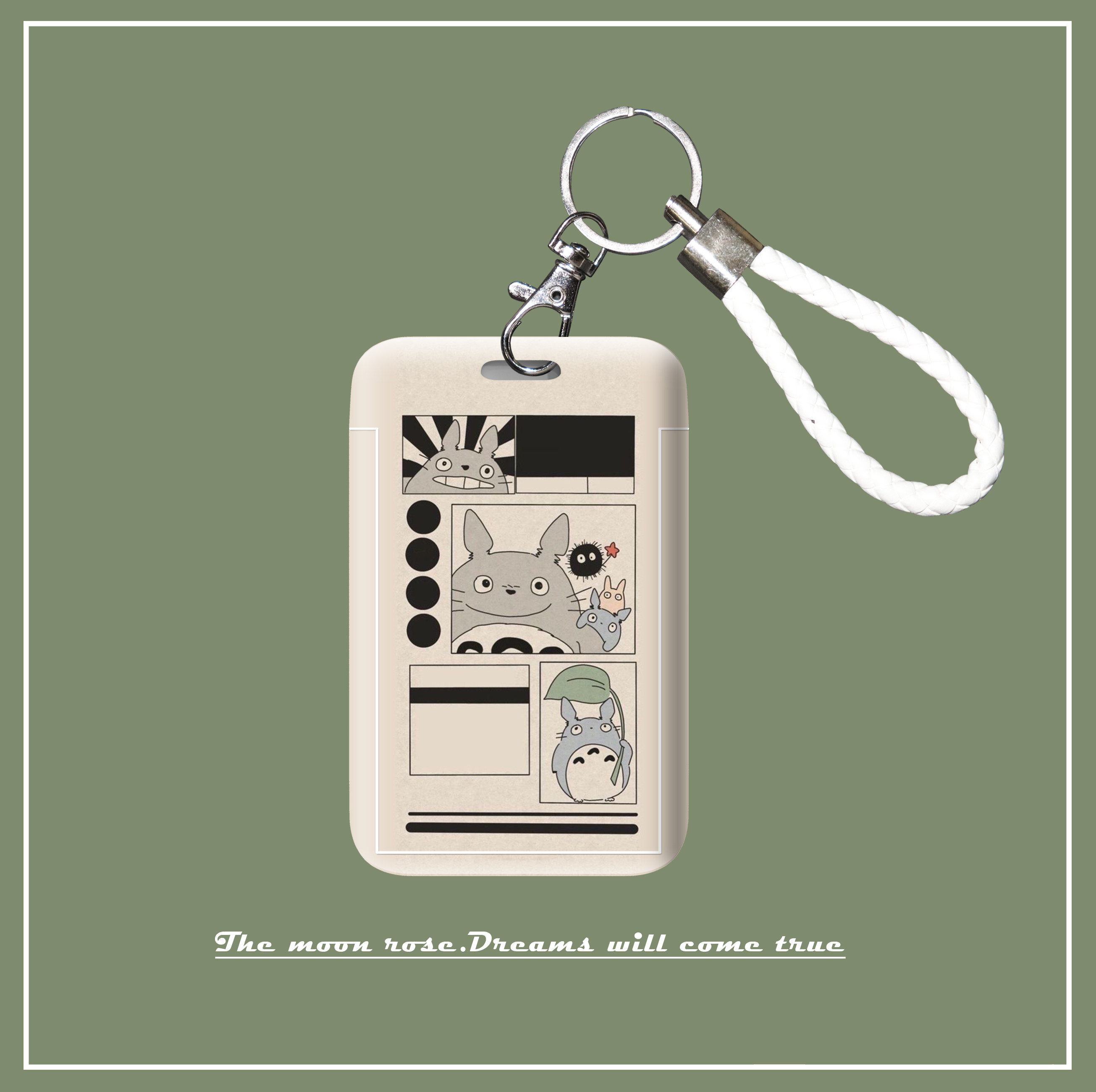 【满月杂货铺】千与千寻龙猫动漫宫崎骏系列卡套带挂绳门禁卡硬壳