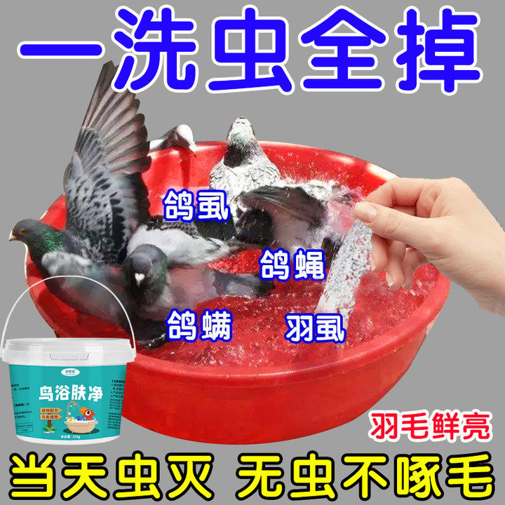 鸽子洗澡液驱虫沐浴浴盐
