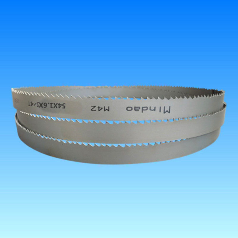 型钢棒材切割锯机用m42双金属硬质合金带锯条型号27x3150锋钢锯片