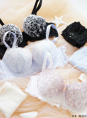 70ABCDF75ABCD琉璃町辛格瑞拉玫瑰蕾丝侧收文胸套装日系内衣内裤