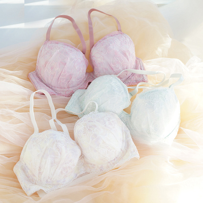 甜美有钢圈玫瑰清晨文胸