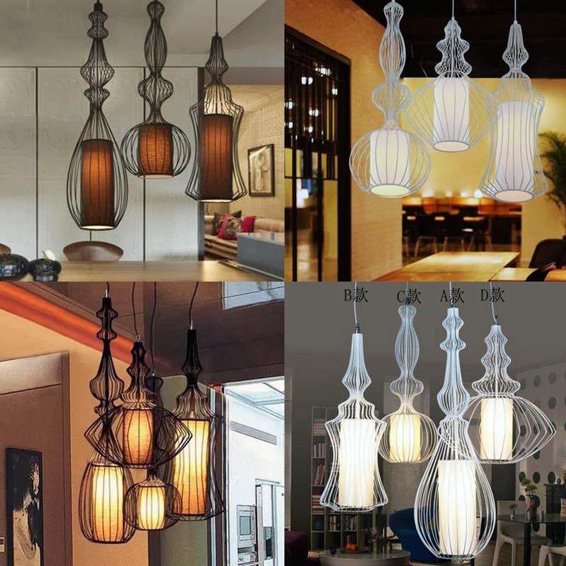 吊灯北欧吧台复古民宿客厅餐厅火锅店大贵族铁艺美式鸟笼吊灯,家装灯饰光源,客厅吊灯,淘宝优惠券,粉丝福利购,淘宝优惠卷