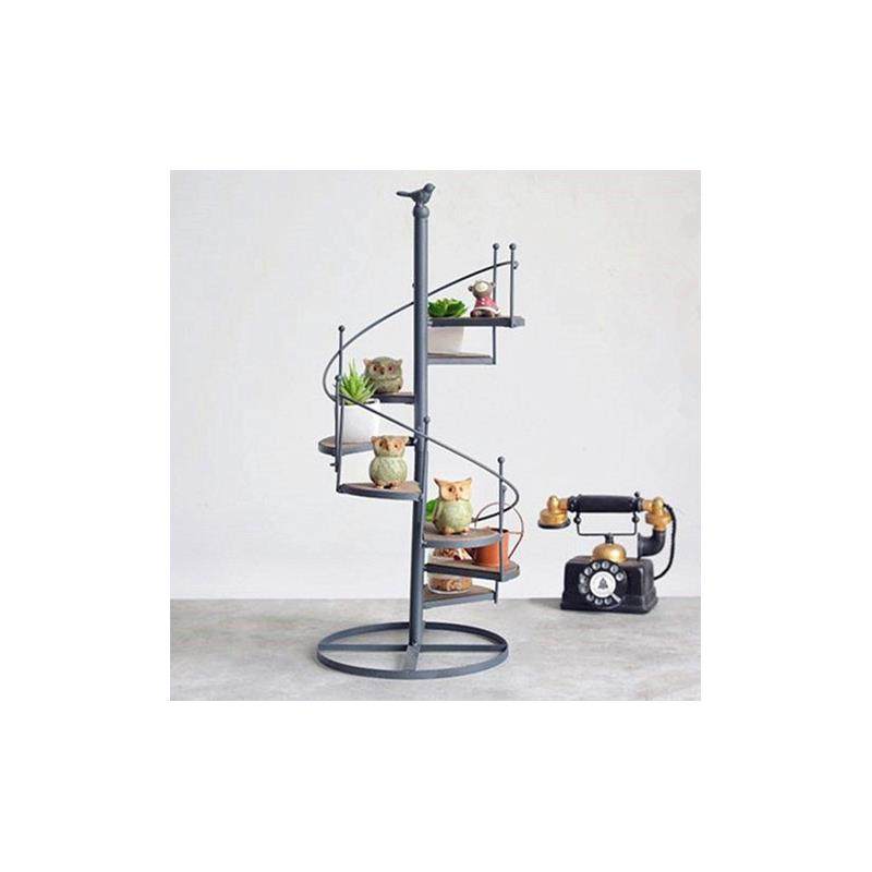 欧式铁艺楼梯花架落地式旋转多层梯式小鸟置物架阳台客厅花盆架子,住宅家具,花架/花几,淘宝优惠券,粉丝福利购,淘宝优惠卷