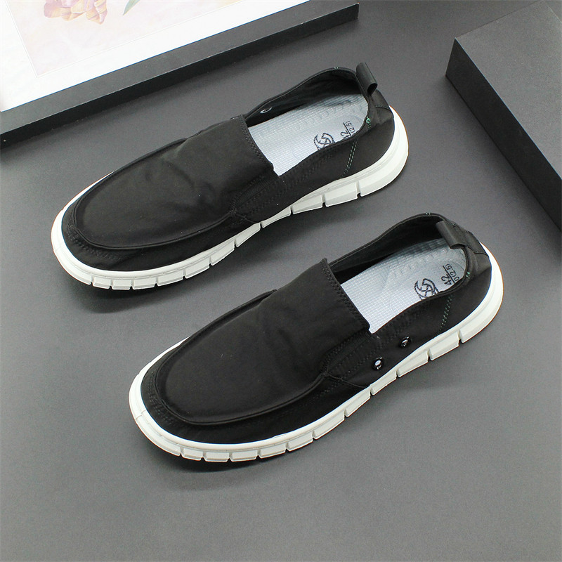 大码男鞋懒人一脚蹬乐福鞋低帮帆布鞋男士休闲春季透气薄款板鞋潮,流行男鞋,布鞋,淘宝优惠券,粉丝福利购,淘宝优惠卷