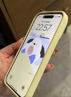 ins奶黄色软糯适用红米K70至尊K80pro液态K40S硅胶K60手机壳Note14pro+耐脏13pro不发黄12turbo3肤感小米15女
