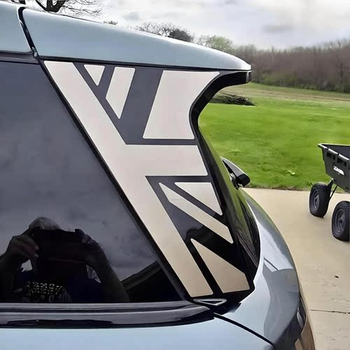 适用于 Mini U25 Countryman英国旗S汽车贴c柱后窗改装饰贴膜贴纸