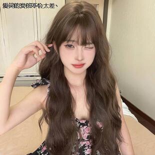 呐森假发女长发羊毛卷空气刘海甜美自然韩系大波浪lolita全LLHAL4