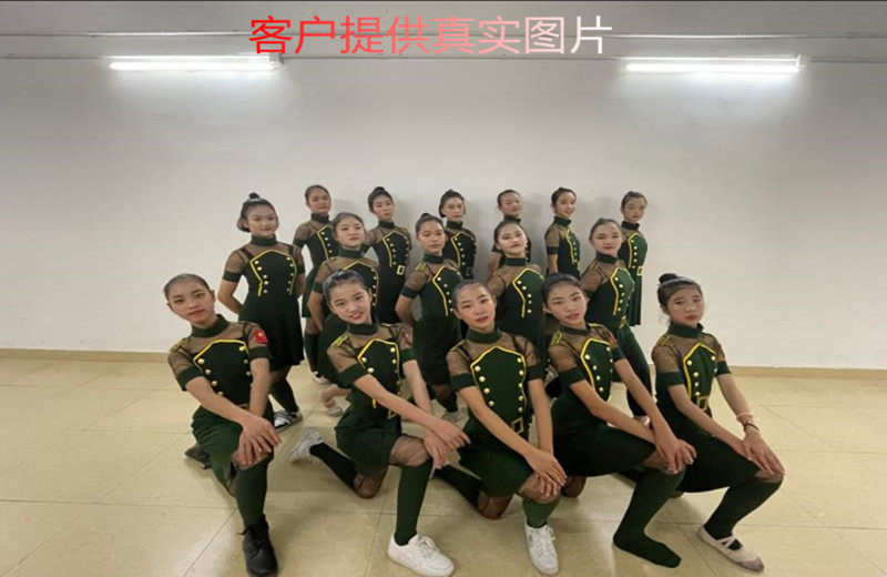 奔扑军旅演出服装舞台女兵表演服迷彩裙迷彩裤广场舞军鼓舞蹈服饰
