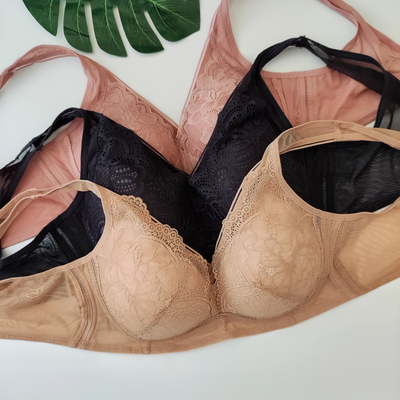 深肤色聚拢侧收减压无钢圈文胸