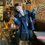 现货2025年春装新品牛仔宽松外套C295-1189-P125K188，女装短外套，2C295