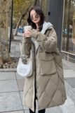 现货主推原创新款羽绒服凌雪阁假两件中长款凌阁p295k398，女装羽绒服，2C295