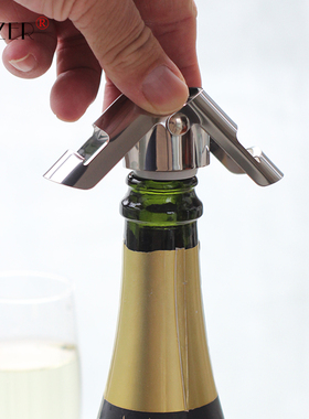 PTZER家用不锈钢香槟酒塞起泡酒保鲜密封气泡通用塞子慕斯卡托塞