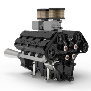 光夙V8-GS2发动机燃油可发动模型八缸四冲程微型引擎纯汽油机玩具