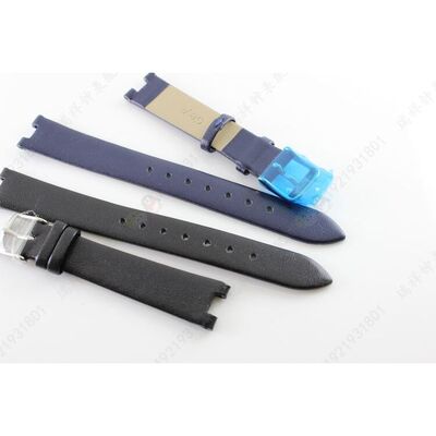 geya格雅牌原装女款76022L黑色手表带蓝色手表带表链76022凹口带