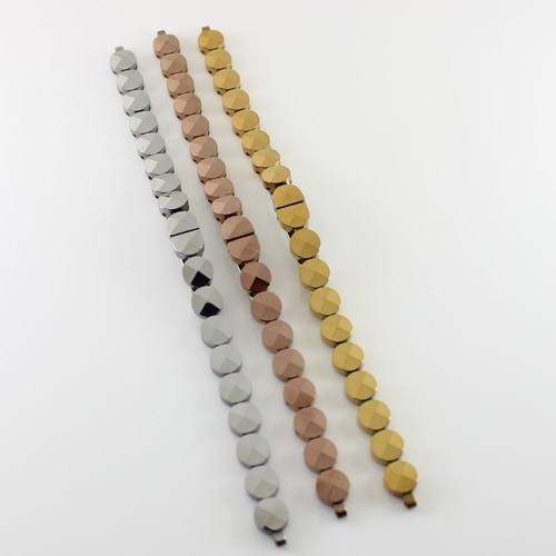 钨钢玫瑰金色手表带